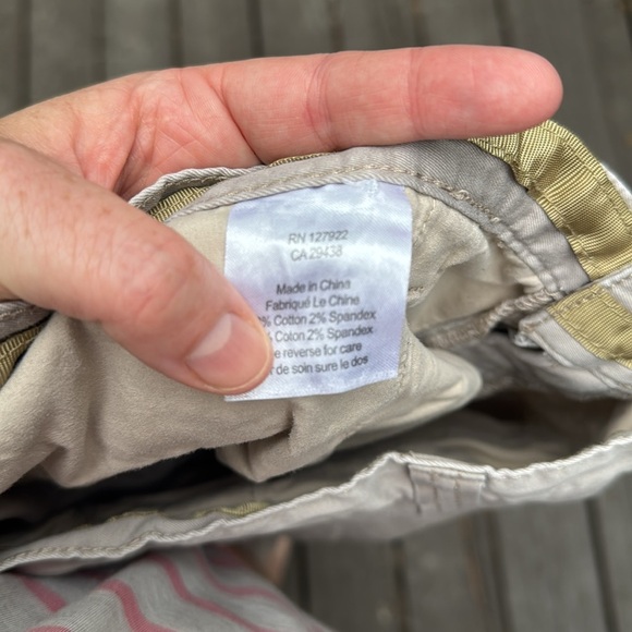 Mountain Khakis Cream Chinos Lightweight Flat Front size 38x30 - Picture 6 of 6